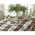 thumbnail image 4 of Saro Lifestyle Vernor Collection Plaid Design Holiday Tablecloth 70 x 140 Rectangle, 4 of 5