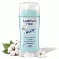 thumbnail image 3 of (3 pack) Secret Aluminum Free Women's Deodorant Solid, Cotton, 2.4 oz, 3 of 13