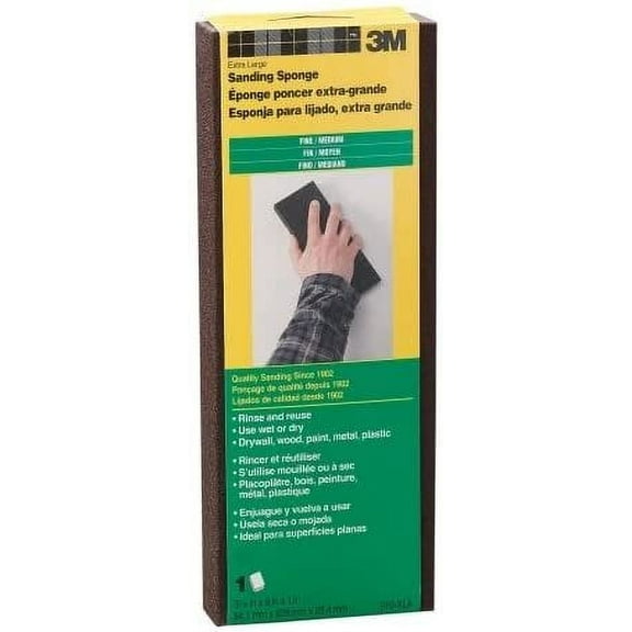 3M Fine/Medium Extra Large Sanding Sponge 910-XLA