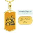 thumbnail image 3 of Chess Fan Chess Piece Keychain Dog Tag Stainless Steel or 18k Gold, 3 of 10