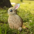 thumbnail image 3 of 3-Piece Rabbits Garden Statues, Cute Easter Bunny Figurines Outdoor Garden Statues for Patio, Balcony, Yard, Party Dinner and Home Decor for Indoor & Outdoor Use, Festive Holiday Gift, Mom Gifts, 3 of 7