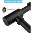 thumbnail image 3 of Decorative P-Trap, Adjustable Height Brass Bottle Trap, Standard Slip Inlet for Bathroom Sink Drain Kit, Wall Drainage System Compatible, Matte Black, 3 of 5