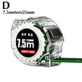 thumbnail image 1 of 3-10m Transparent Fluorescent Tape Measure w/ Tape Measure Thickened Hardened J8A9, 1 of 9
