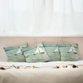 thumbnail image 7 of Ambesonne Art Throw Pillow Cover 4 Pack, Monet Sailing Boat, 20", Pale Blue Teal and White, 7 of 7