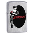 thumbnail image 2 of Zippo Lighter: Pin-up Maid - Linen Weave, 2 of 2
