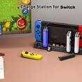 thumbnail image 6 of Charging Dock Compatible with Nintendo Switch & OLED Model, Controller Charger Station with 8 Game Storage Slots-Black, 6 of 7