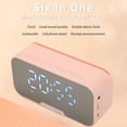 thumbnail image 3 of BT Speaker With Time Display, 6 In 1 Voice Calling Speaker With Noise Cancelling Mic, Dual Alarm Clock, , Mirror Clock And Temperature Display, 3 of 8