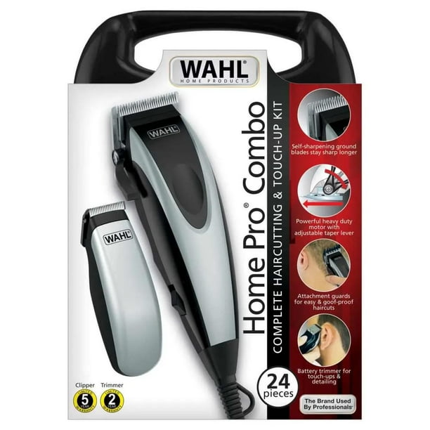 MAQUINA CORTADORA Y TERMINADORA CABELLO WAHL 9670 300MX negro 1 Wahl Home Pro Combo Walmart en linea