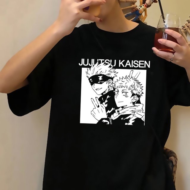Yuji Itadori Jujutsu Kaisen Camiseta Mujer grunge harajuku kawaii Pareja Japonés Ropa vintage tumblrpangjing