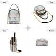 thumbnail image 3 of FORMRS Crossbody Bag for Women Quilted Travel Shoulder Cell Phone Purse with Chain Strap Handbag, Green Geometric, 3 of 7