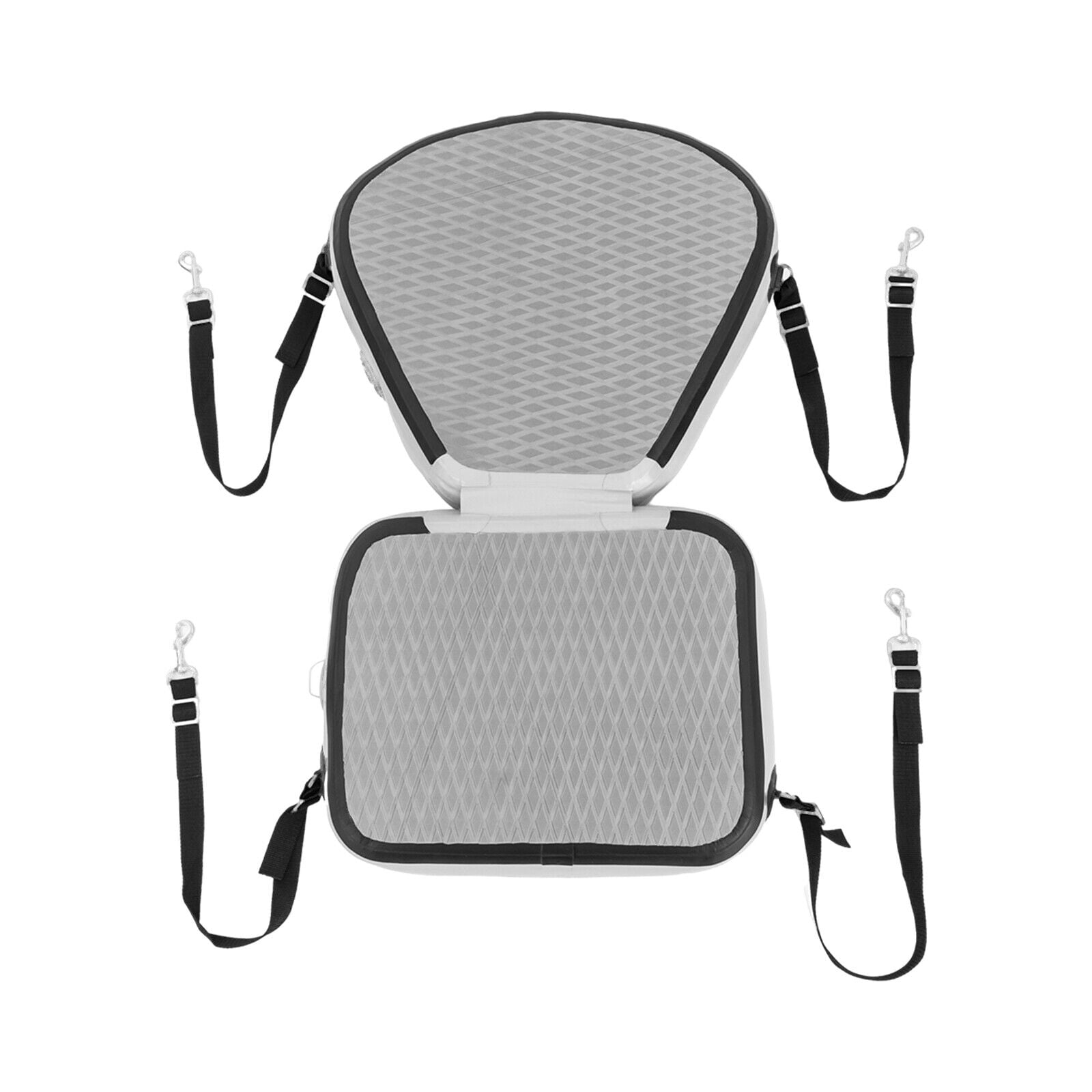 Grey Adjustable Kayak Seats, Thicken Seat Cushion for Kayak, Padded Kayak Seat With 304 Stainless Steel Hooks