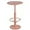 Pink, variant on 41inch Height Metal Patio Table Modern Small Bistro Table for Outdoor&Indoor Round Bar Table Home Snack Table in Lawn Balcony Backyard