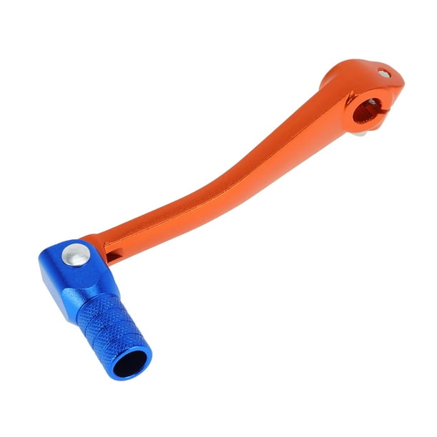 Palanca de cambio de marcha de motocicleta plegable para Bosuer 125, aleación de aluminio, palanca de cambio naranja cabeza azul