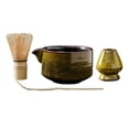 thumbnail image 3 of Juego de Matcha Macarena Chasen cuchara Tradicional Chashaku cuchara de té amarillo, 3 of 8