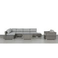thumbnail image 2 of Living Source International 9-Piece Wicker Sectional Set plus Cushions - Gray, 2 of 5