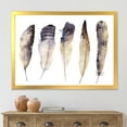thumbnail image 3 of Designart 'Dark Gray Feathers Boho Ethnic II' Bohemian & Eclectic Framed Art Print, 3 of 4
