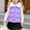 Purple, variant on Girls Puffy Vest Wind Resistant Full Zip Fleece Stand Neck Winter Coat Casual Warm Sleeveless Kids Outwear for 4-14 Years