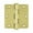 Polished Brass, variant on Deltana DSB35R415 3.5 x 3.5 x 0.25 in. Radius Hinges, Satin Nickel - Solid