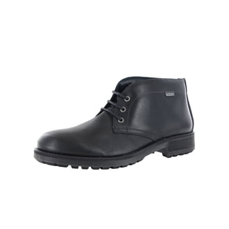 Polo Ralph‎ Lauren Mens 11D Duck Boots Dover II Black Leather Buckle Waterproof Vintage Polo Ralph Lauren Dover II Ankle Boots Black/Red  main image 3