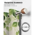 thumbnail image 6 of nqOlkjepod Outdoor Curtains for Patio Waterproof, Spring Vines Leaves Outdoor Privacy Panels Grommet, Retro Rustic Green Botanical Plants Blackout Outside Curtains for Porch 54"x108", 2 Panels, 6 of 8