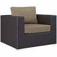 thumbnail image 4 of Modway Convene 7 Piece Outdoor Patio Sectional Set in Espresso Mocha, 4 of 5