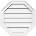 thumbnail image 1 of Ekena Millwork GVPOC32X3202SF Octagonal Surface Mount PVC Gable Vent, 32"W x 32"H, Factory Primed White, 1 of 4