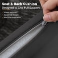thumbnail image 5 of CozyHome 4 Piece Outdoor Patio Furniture Set, Rattan Sectional Conversation Set with Cushions & Glass Table, 5 of 6