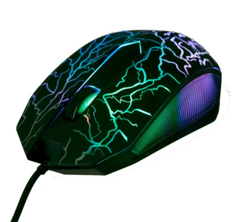 CIRCLE- Mice Wired 3D Professional Gaming Mouse With 3 Bright Led Colors And Ergonomics