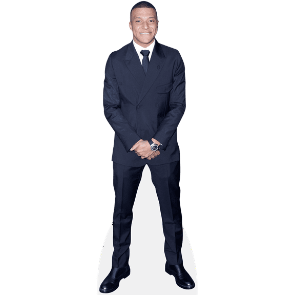 Kylian Mbappé (White Shirt) Life Size Cutout. Standee.