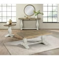 thumbnail image 2 of Martin Svensson Home Napa Solid Wood Round End Table White Stain and Natural, 2 of 6