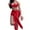 Red, variant on 2 Piece Skirt Sets for Women Solid Strappy Cropped Top Metallic Finish Stretchy Skirt Nightclub Suit Womens Summer Outfits Hot Pink L