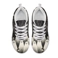 thumbnail image 5 of COEQINE Women Halloween Sneakers White Sole Mesh Breathable Lace Up Running Shoes for Travel Outdoor Athletic Sport Footwear, Vintage Ghost Cobweb Bat, 5 of 7