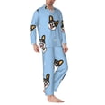 thumbnail image 2 of Hirioo Corgi Dog for Men's Pajama Sets 2 Piece Pjs Men's Long-Sleeved Pajama Set Button Down Sleepwear,S-XXL-X-Large, 2 of 7