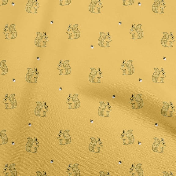 oneOone Georgette Viscose Yellow Fabric Wine Glass Sewing Material Print Fabric By The Yard 42 Inch Wide
