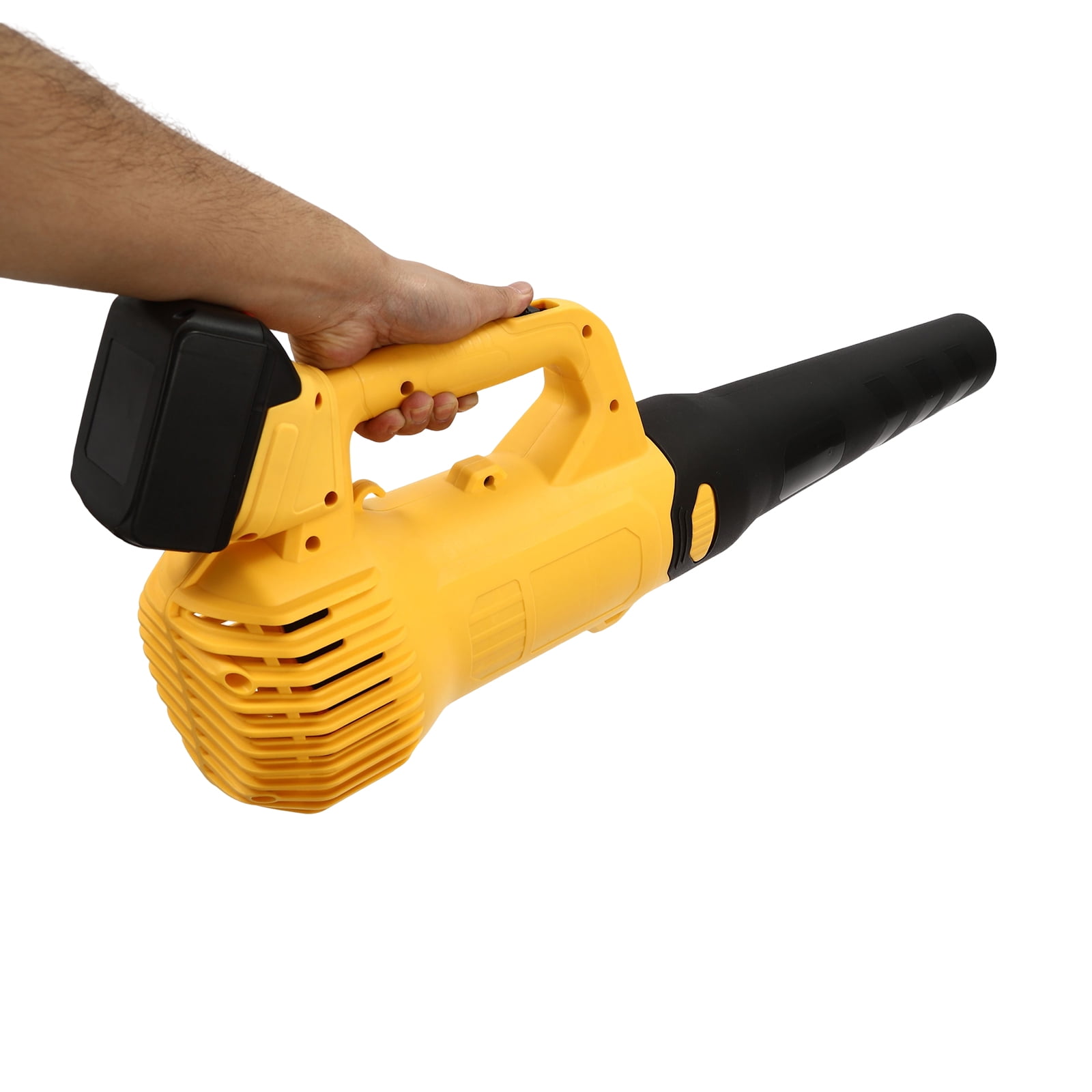 Cordless Leaf Blower, Cordless 3000W Handheld Blower, Leaf Blower with 2 Batteries (Yellow)