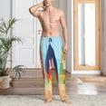 thumbnail image 2 of Naloa Hello Summer3 Pajama Pants Men, PJ Bottoms, Sleep & Lounge Pants-Medium, 2 of 6