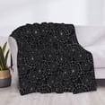 thumbnail image 3 of Naloa Spider Web Black Flannel Blankets - Thick and Warm Blanket for Winter, Soft Fuzzy Plush King Blanket for All Seasons40"x30", 3 of 6