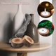thumbnail image 3 of 12pcs Wooden Candle Holder,Votive Tealight Holder for Wedding Party for Table,Halloween Christmas Party Home Decor, 3 of 5
