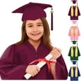 thumbnail image 2 of BloomJoy 2-12T Kindergarten Graduation Cap and Gown Tassel Set with 2025 Charm Stoles for Toddler Kids Grad Party Clothes 10-12 Years Big Kid, 2 of 6