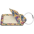 thumbnail image 2 of Honeii Butterfly 3 Print Leather Luggage Tag for Suitcases,ID Tags,Bag Tags for Luggage,Functional Travel Tag-2 PCS, 2 of 5