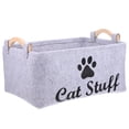thumbnail image 6 of Pet Toy Storage Bin Dog Cat Accessory Felt Basket Organizer Container, 6 of 10