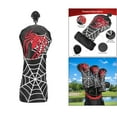 thumbnail image 4 of 3x Cubiertas para cabezas de Golf, n. degree 1 3 5 UT conductor Airway Wood Head Covers Protector con cierre elástico, cuero de araña impermeable, equipo Sunnimix Funda para palos de golf, 4 of 8