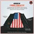 thumbnail image 7 of Daniel Smart S to 8XL Motorcycle Vests for men Cowhide leather Unique USA Flag Inside Lining Biker vest, 7 of 7
