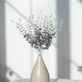 thumbnail image 3 of 20 tallos artificiales de eucalipto, hojas de eucalipto sintéticas, para centros de mesa de boda, decoración del hogar, tallos verdes realistas, 3 of 7