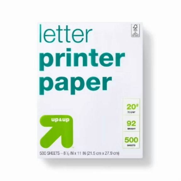 500ct Letter Printer Paper White