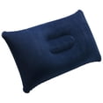 thumbnail image 2 of 2 almohadas inflables azules para viajes de camping, soplado suave. JM, 2 of 5