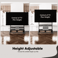thumbnail image 3 of FITUEYES Rolling TV Stand with Wheels for 70-100 inch TVs,with Two Wooden Large Storage,Black, 3 of 8