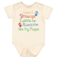 thumbnail image 3 of Inktastic Awesome Like Poppa Boys or Girls Baby Bodysuit, 3 of 5