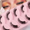 thumbnail image 5 of Hevirgo Natural Looking False Eyelashes 3d Effect Fake Eyelashes 5 Pairs Lashes Natural 3d Effect Easy to Use Charming Dense Curly Simulated Makeup, 5 of 8