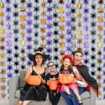 thumbnail image 4 of Lilixerw Halloween Spider Rain Curtain,Metallic Foil Fringe Curtain,Halloween Props Backdrop for Fall Party Supplies Decorations,6.56 x 3.28 ft, 4 of 7